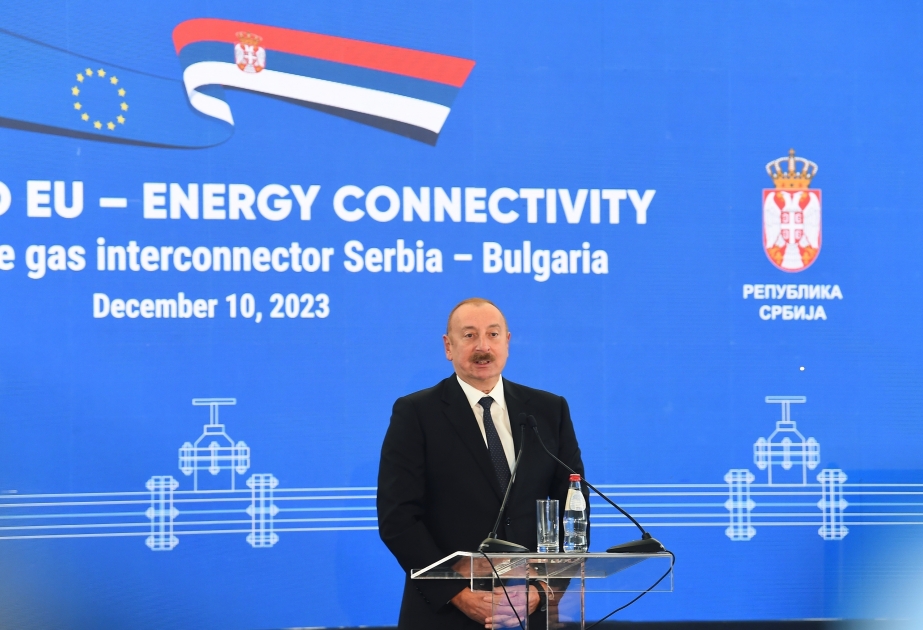 Azərbaycan Prezidenti Serbiyada ölkəmizin enerji sahəsində gələcək planları barədə məlumat verib