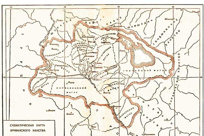 Карта Эриванского ханства. Карабахское ханство. Карта Армении 1828 года. Карта Азербайджана 1828 года.