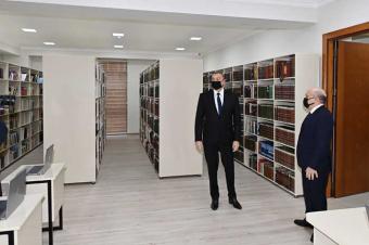 Prezident İlham Əliyev Azərbaycan İlahiyyat İnstitutunun yeni binasının açılışında iştirak edib