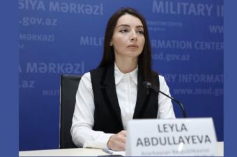 Leyla Abdullayeva: Ermənistanın xarici işlər nazirinin diqqətinə çatdırırıq ki, hazırda tərəflərin imzaladığı bəyanatların icrasının zamanıdır