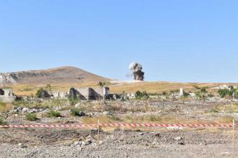 Xarici diplomatlar Füzuli rayonunda minaların zərərsizləşdirilməsi prosesini izləyiblər