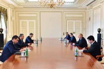 Prezident İlham Əliyev Qazaxıstanın Baş nazirinin müavinini qəbul edib