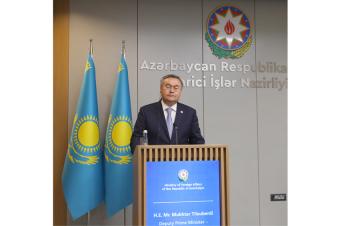Muxtar Tleuberdi: Qazaxıstan Azərbaycanla əməkdaşlığa böyük önəm verir
