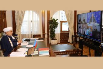 Şeyxülislam Allahşükür Paşazadə Rusiyada keçirilən VIII Parlament Forumunda videokonfrans formatında iştirak edib