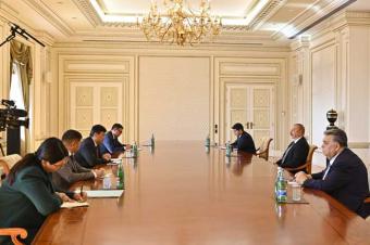 Prezident İlham Əliyev Qırğızıstan Nazirlər Kabinetinin sədr müavinini qəbul edib